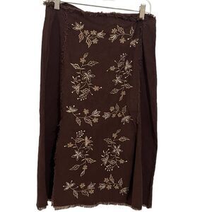 New Chocolate brown corduroy skirt